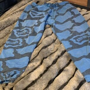 #457 Icecream Blue Camouflage Unisex Joggers Used see photos flaws